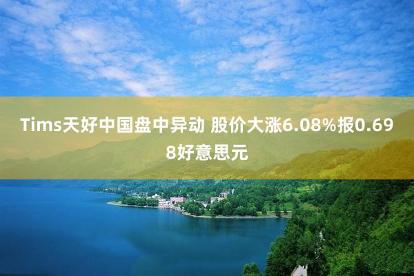 Tims天好中国盘中异动 股价大涨6.08%报0.698好意思元